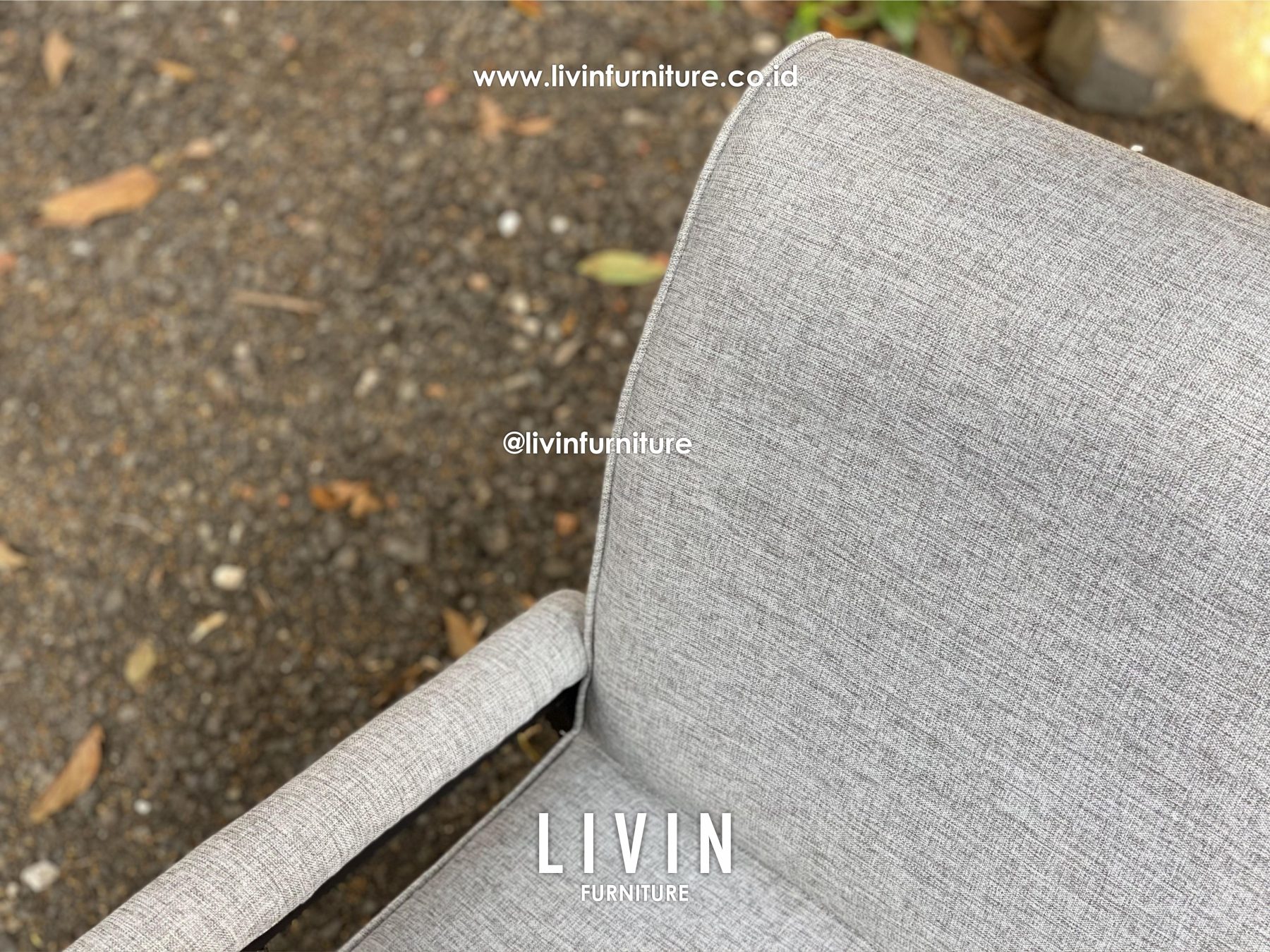 Kursi Sofa Single Abu Abu Hitam Jati Modern Minimalis Kursi Sofa Single Abu Abu Hitam Jati Modern Minimalis