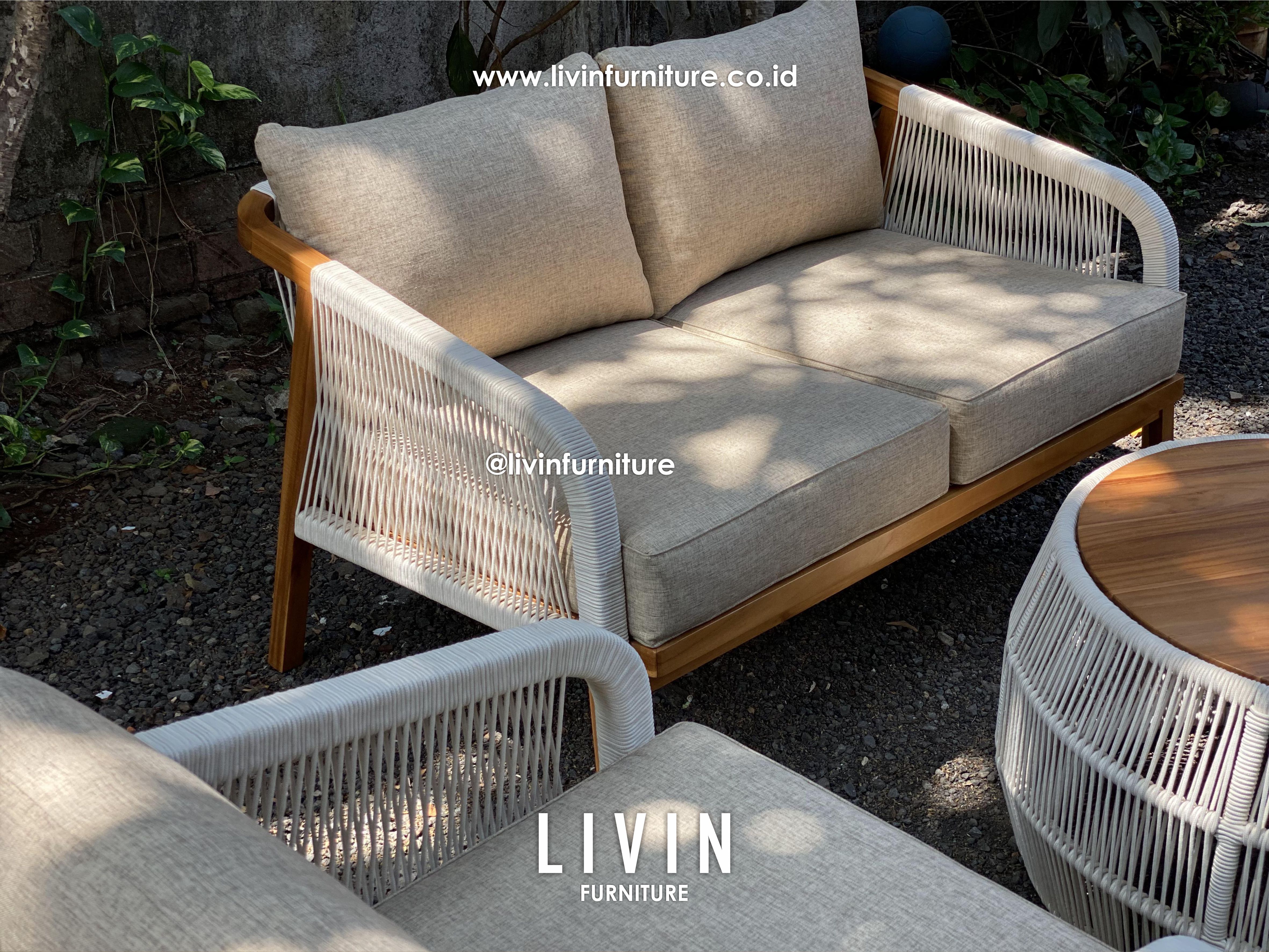 Kursi Tamu Sofa Tali Rope 211 Meja Jati Modern Minimalis Kursi Tamu Sofa Tali Rope 211 Meja Jati Modern Minimalis