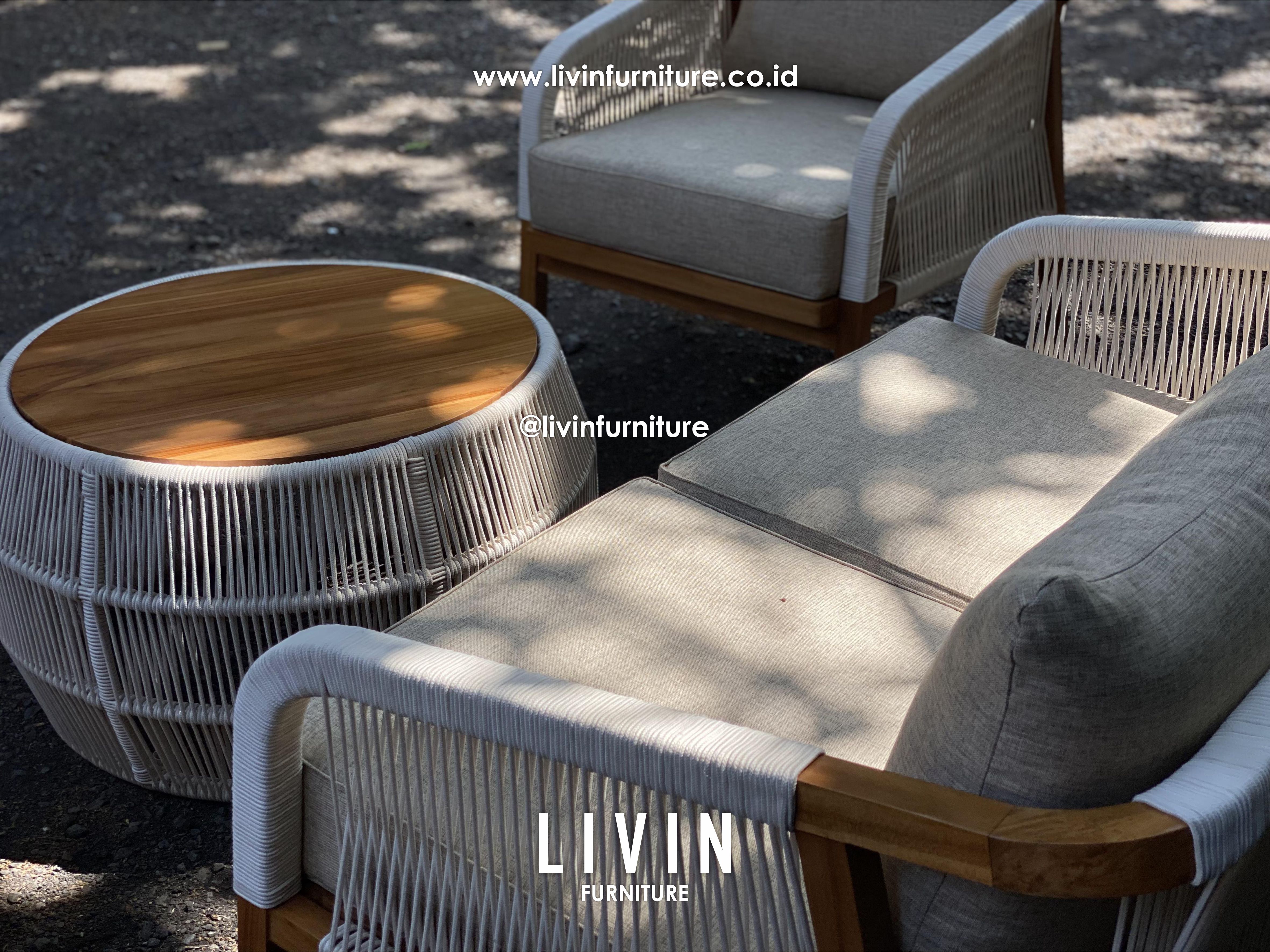 Kursi Tamu Sofa Tali Rope 211 Meja Jati Modern Minimalis Kursi Tamu Sofa Tali Rope 211 Meja Jati Modern Minimalis