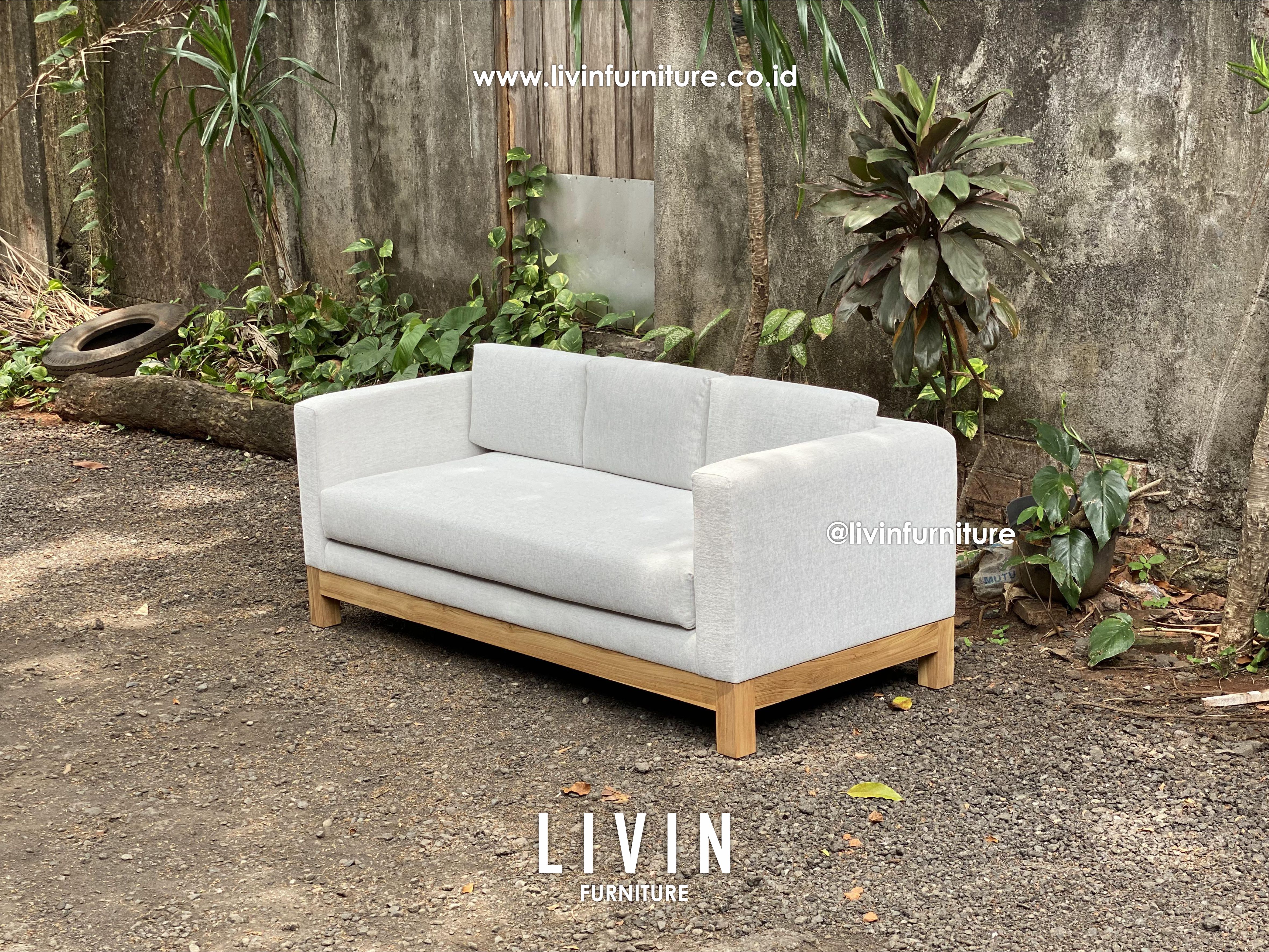 Sofa Tamu Modern 3 Seater Jati Minimalis
